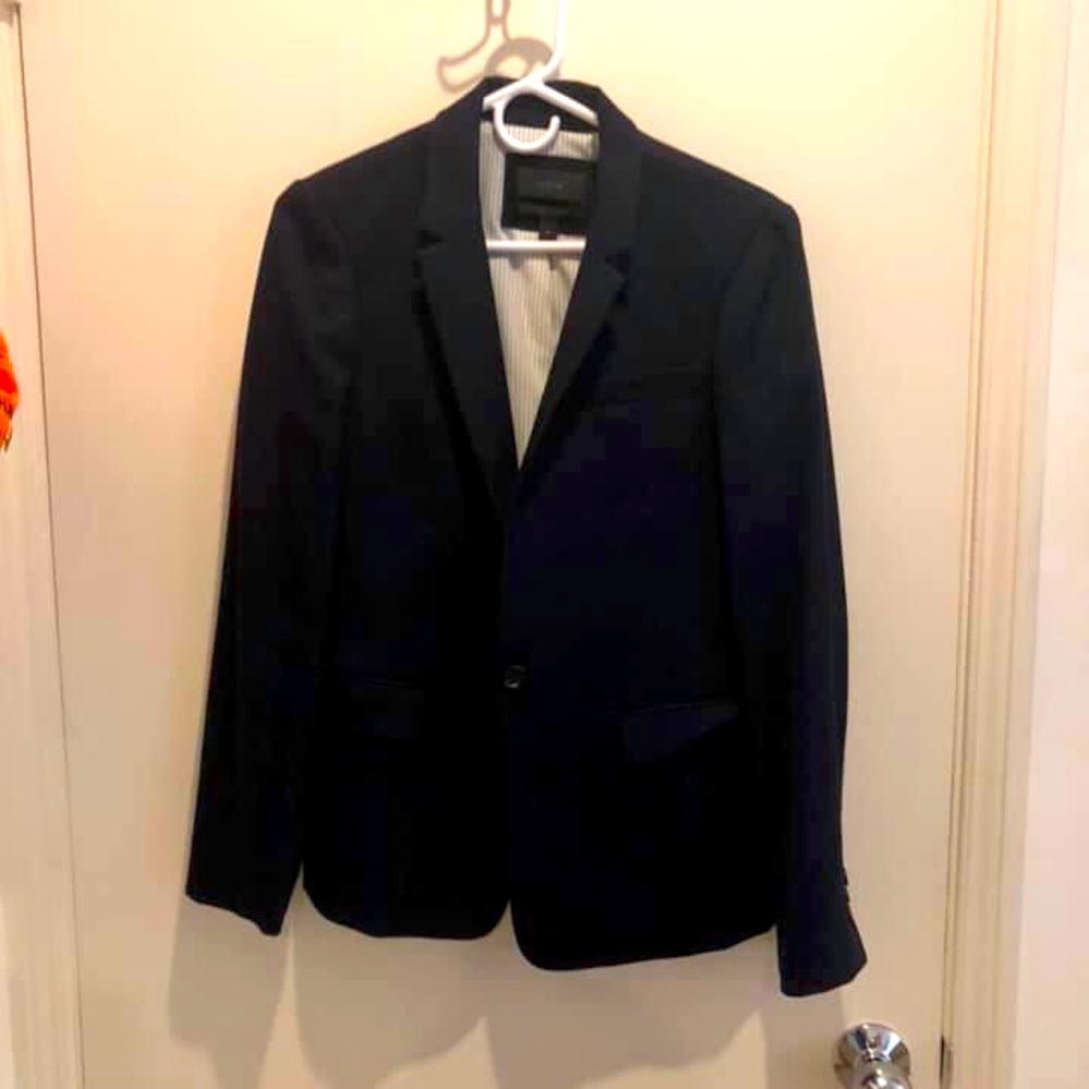 Navy JCREW Regent Blazer-worn ONCE